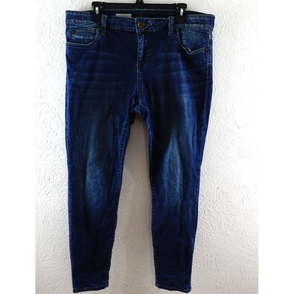 Kut from‎ the Kloth Jeans Womens Size 16S toothpick skinny Blue Denim